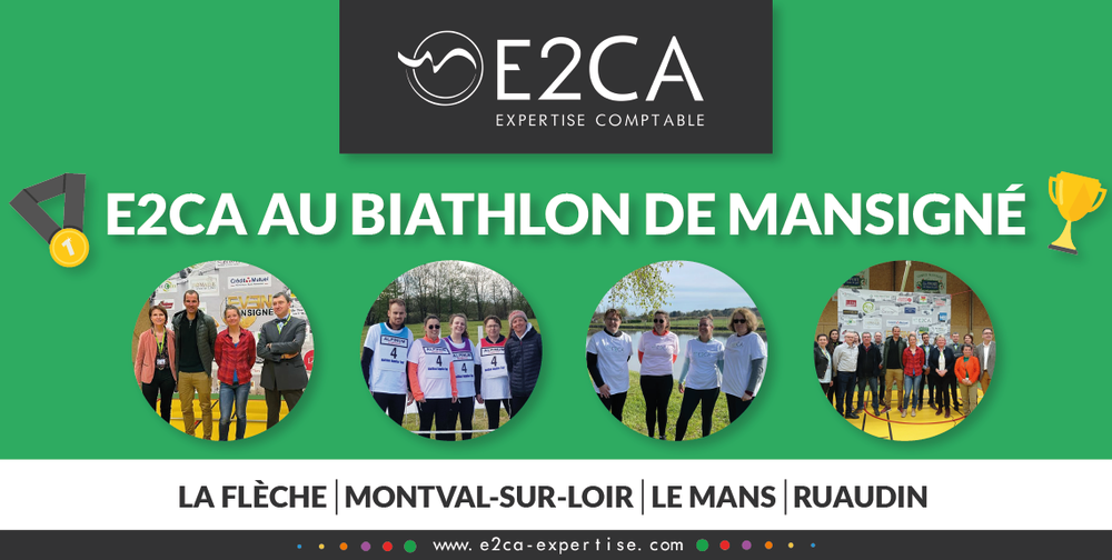 Le cabinet E2CA Expertise Comptable ravi d’avoir participé au 1er Biathlon de Mansigné ! 